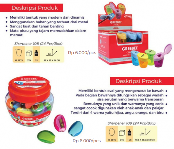 Produk Rautan Pensil