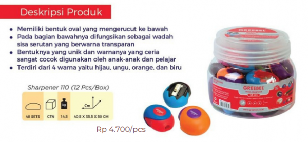 Produk Rautan Pensil